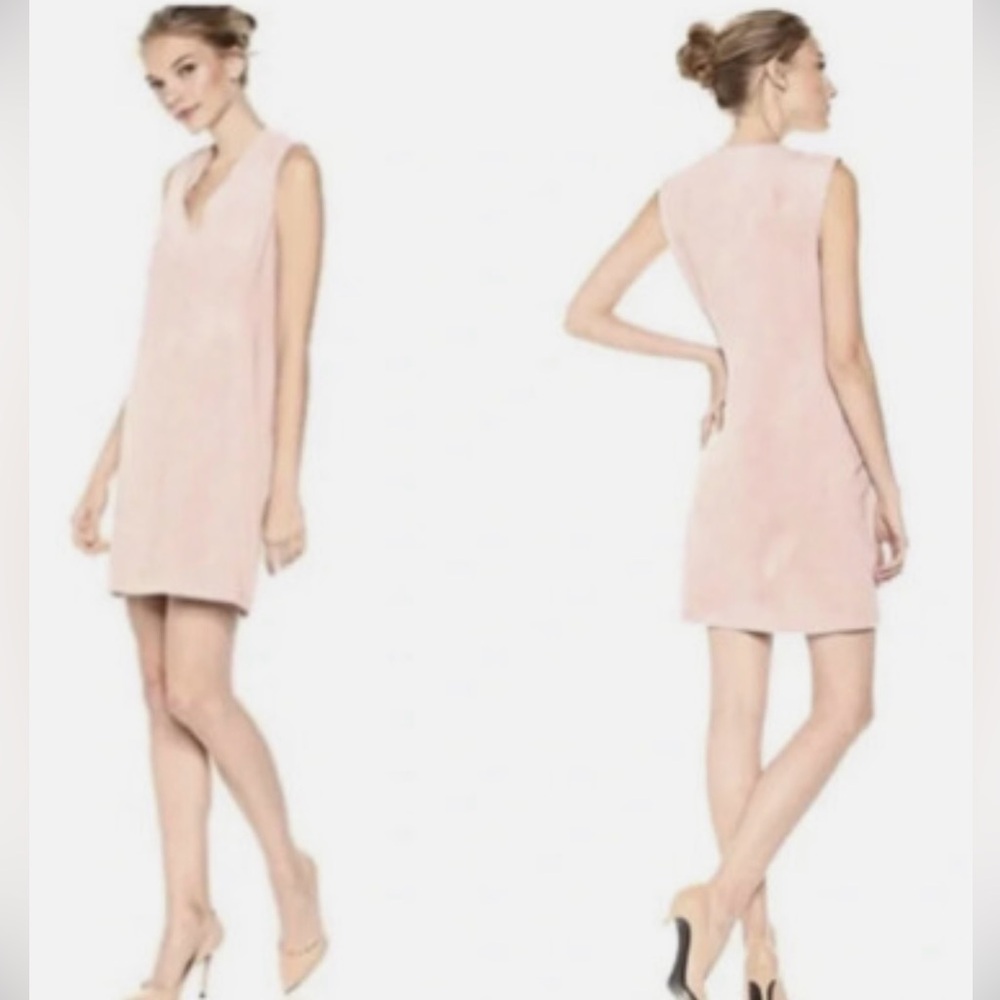 BCBGMaxazria Mulina Faux Suede Shift Dress
